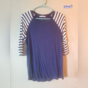 Navy blue 3/4 sleeve